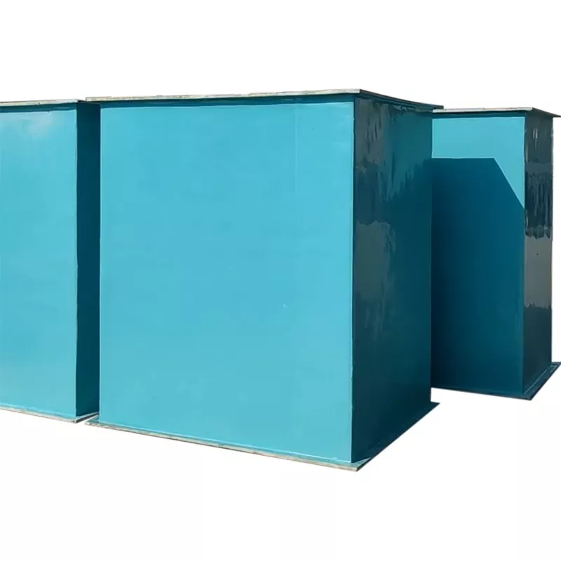 Blue Organic Glass Fiber Reinforced Plastic Rectangular Air Duct
